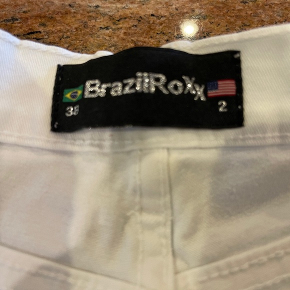 Brazil Roxx White High Rise Wide Leg Jeans Size 2 (38) NWOT - Picture 3 of 13